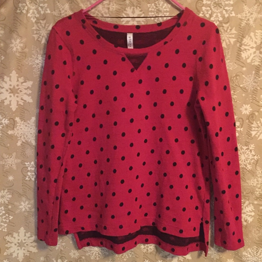 Kensie Pieces Polka Dot Sweater